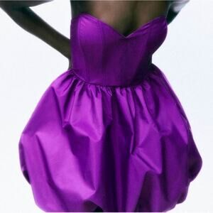 NWT Zara Voluminous Strapless Limited Edition dress $129